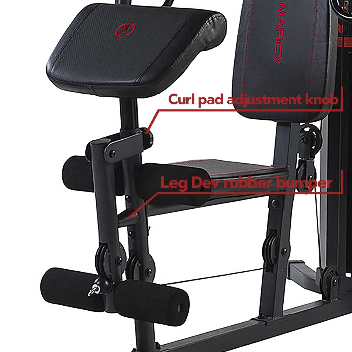 Marcy Eclipse HG3000 Compact Home Gym with Weight Stack, 68 kg