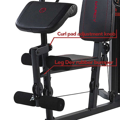Marcy Eclipse HG3000 Compact Home Gym with Weight Stack, 68 kg